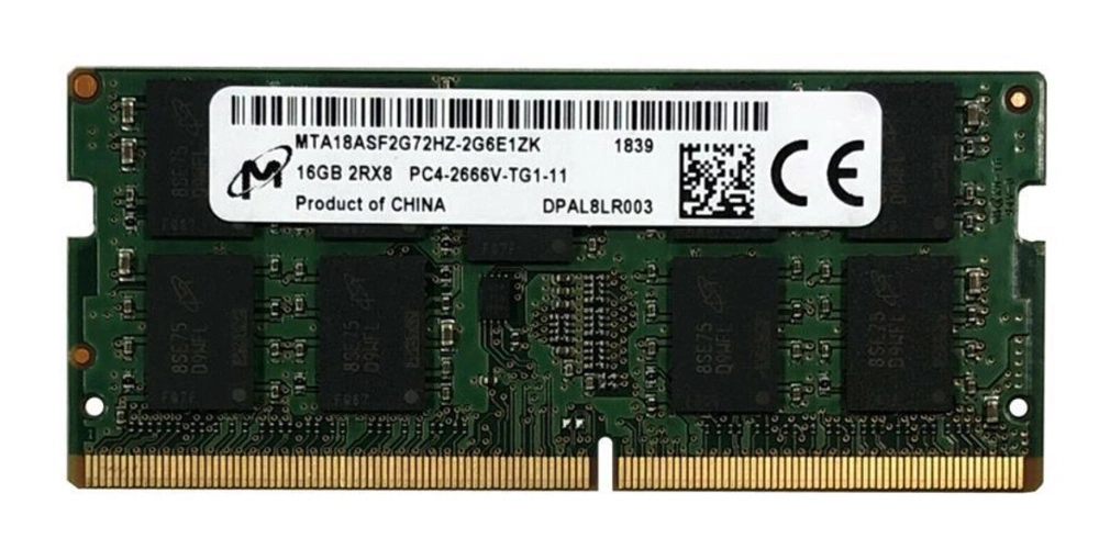 Pol pl Pamiec RAM 1x 16GB Micron SO DIMM DDR4 2666MHz PC4 21300 MTA18ASF2G72HZ 2G6 36570 2.webp
