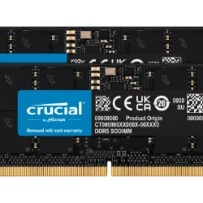 Pamięć RAM 32GB kit (2x 16GB) Crucial SO-DIMM DDR5 4800MHz PC5-38400 | CT2K16G48C40S5