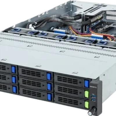 Platforma Serwerowa Gigabyte 2U R263-Z37-AAH2 6NR263Z37DR000ADH2 AMD x1 DDR5 x12 14 x2.5" | 3.5" SATA PSU 2x 1300W