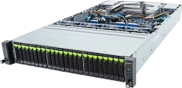 Pol pl Platforma Serwerowa Gigabyte 2U R283 Z96 AAJ1 6NR283Z96DR000ACJ1 AMD x2 DDR5 x24 28 x2 5 SATA PSU 2x 2000W 116699 1.webp