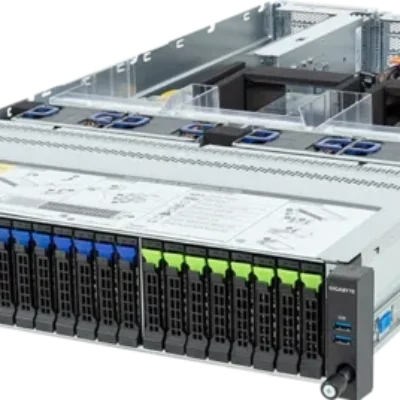 Platforma Serwerowa Gigabyte 2U R283-ZF1-AAL1 6NR283ZF1DR000ACL1 AMD x2 DDR5 x24 16 x2.5" SATA PSU 2x 2700W